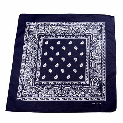 Zac's Alter Ego - Paisley marine blauw Bandana - Bleu/Blanc